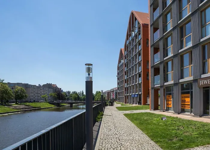 公寓 Unique Motlawa Riverbank 格但斯克